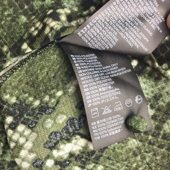 H&M Green Snakeskin Long Sleeve Shift Dress Size 2 - Picture 13 of 14